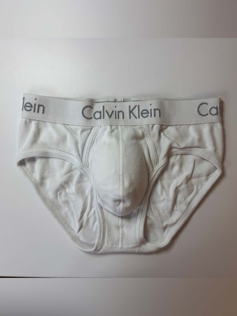 Calvin Klein White Men’s Logo Waist Briefs